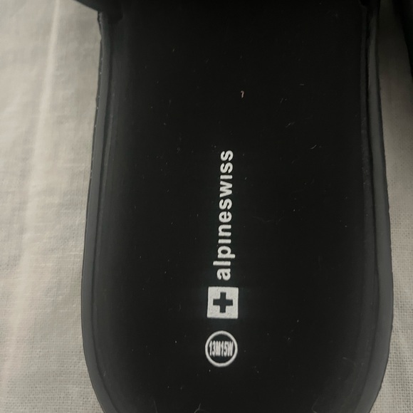 Alpine Swiss Mens Memory Foam Slide Sandals Adjustable Comfort Athletic 13M 15W - Picture 3 of 8